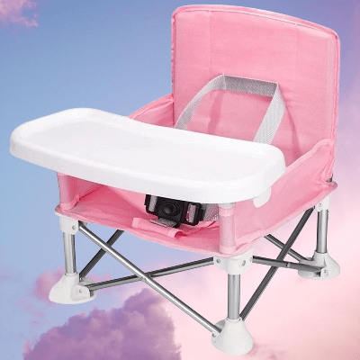 Chaise Pliante - BabyBoosterSeat™ - Rose - Bebemalaika